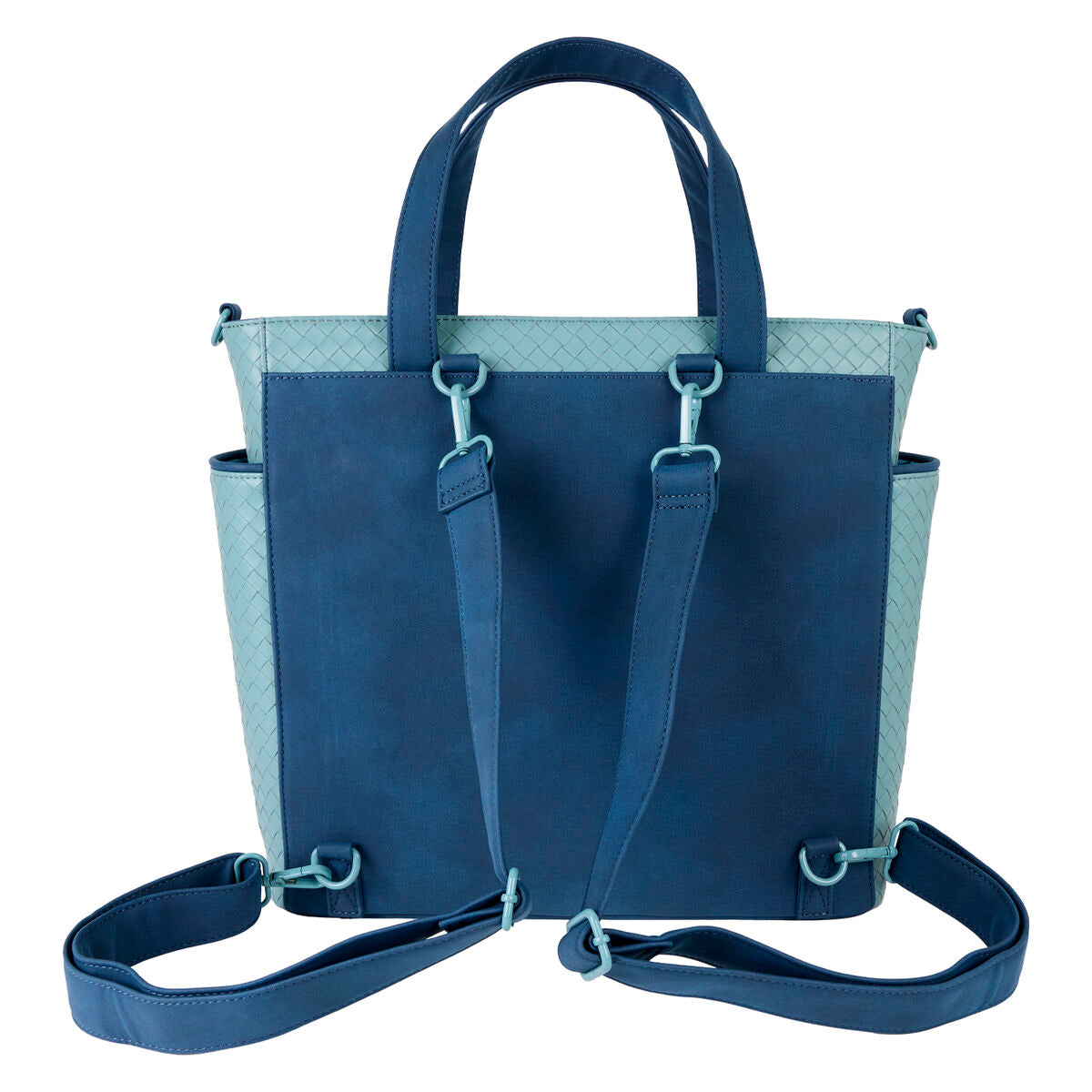 Disney By Loungefly Bolsa Canvas Convertible Stitch Embroidered