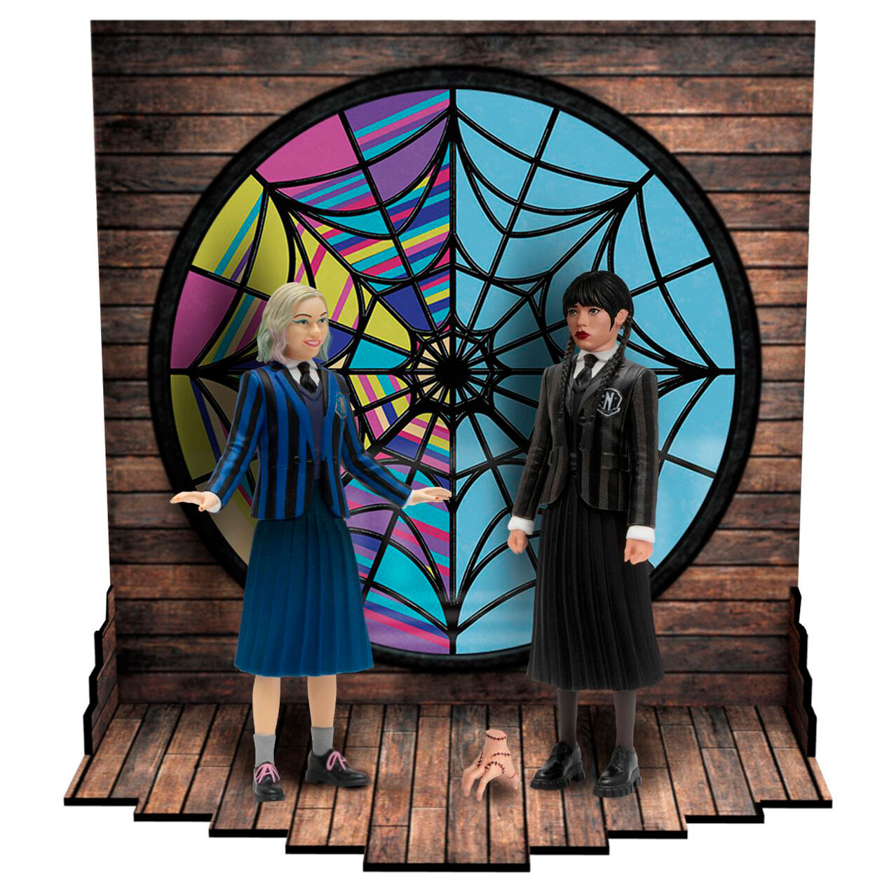 Pack 2 figuras mezco toyz wednesday 5 points wednesday & enid Frikytopia