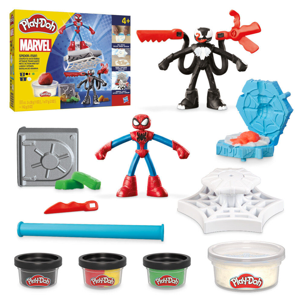 Juego Hasbro Play - Doh Spiderman Launch And Slice Battle