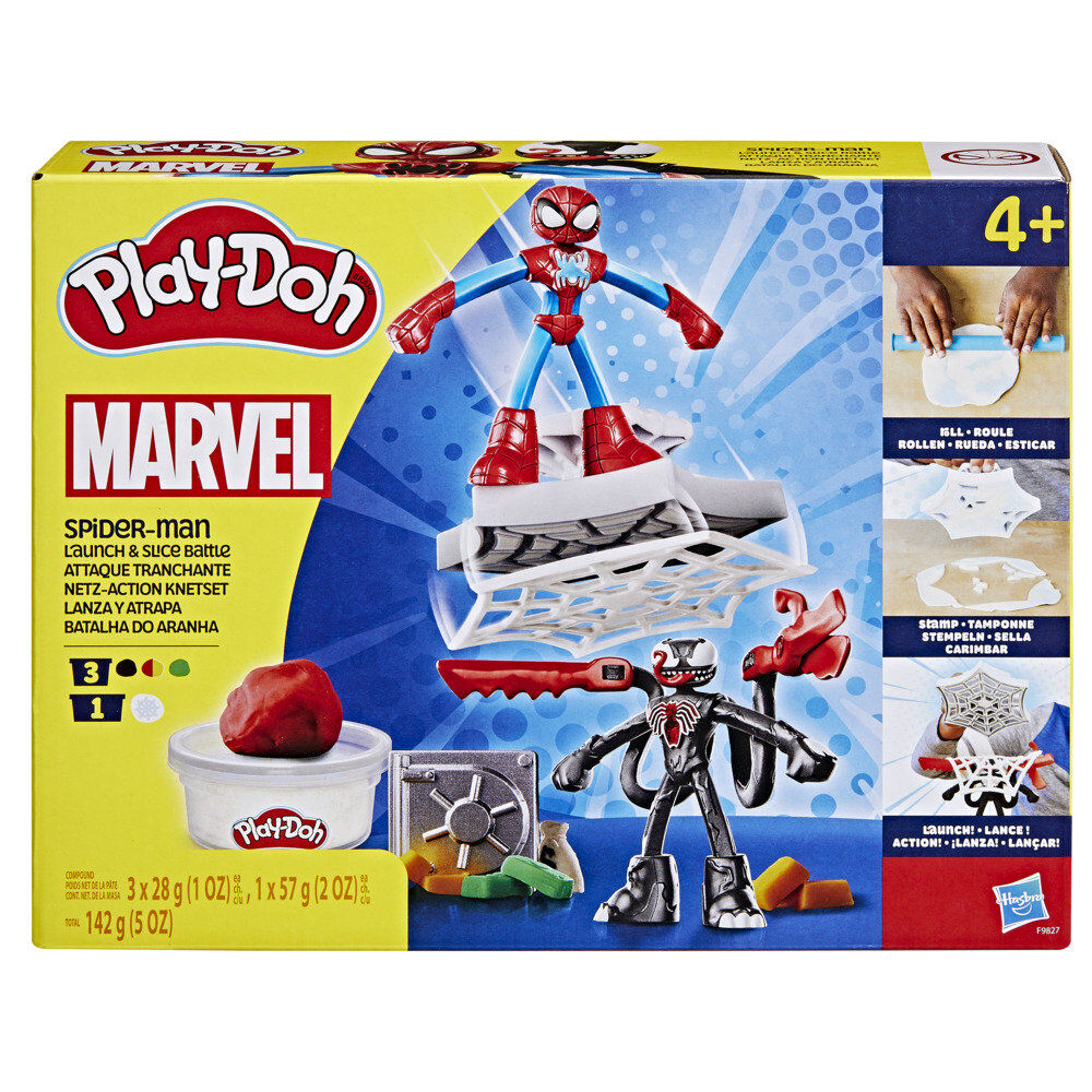 Juego Hasbro Play - Doh Spiderman Launch And Slice Battle