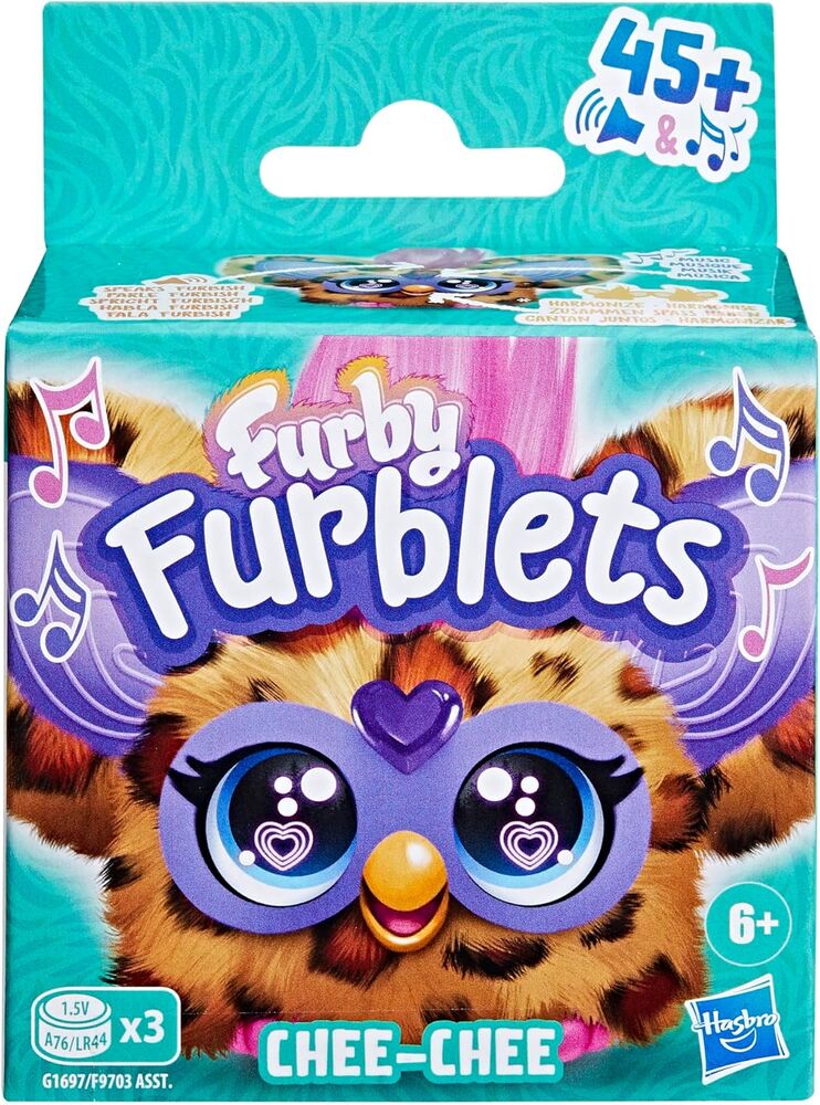 Juguete interactivo hasbro furby furblet chee chee Frikytopia