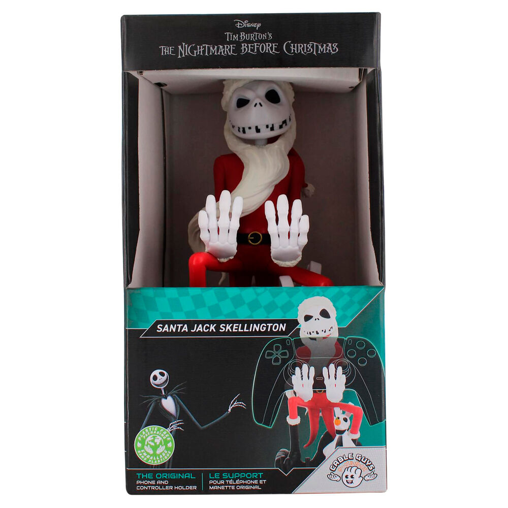Cable Guy Soporte Sujecion Santa Jack Pesadilla Antes de Navidad Disney 20 cm