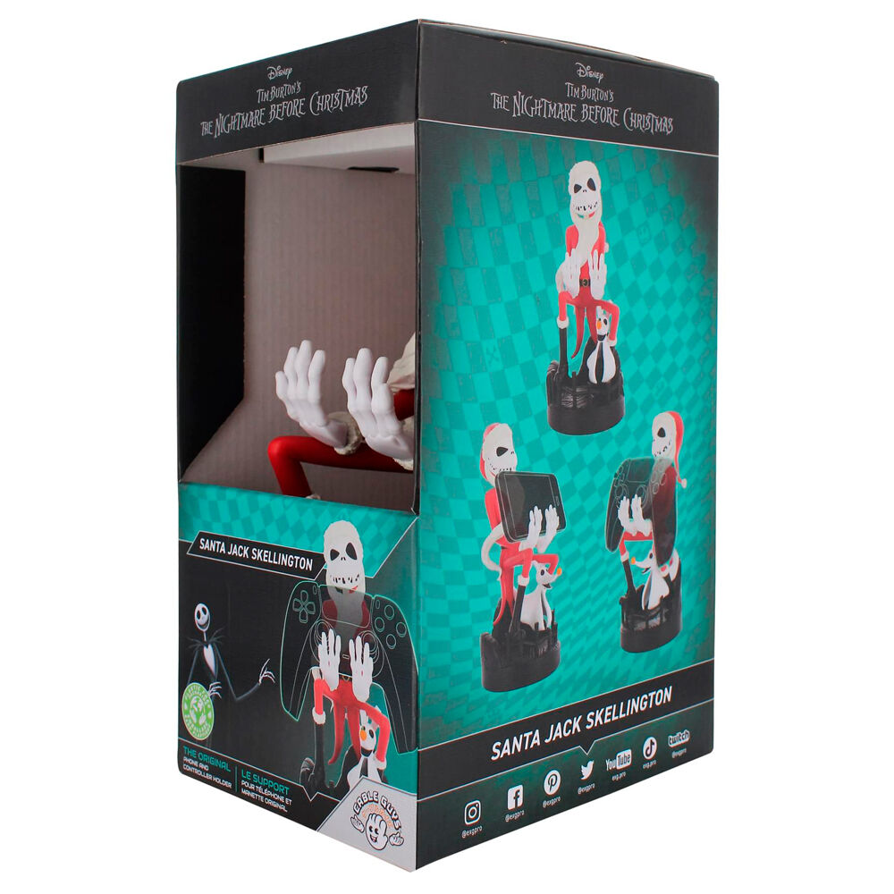Cable Guy Soporte Sujecion Santa Jack Pesadilla Antes de Navidad Disney 20 cm