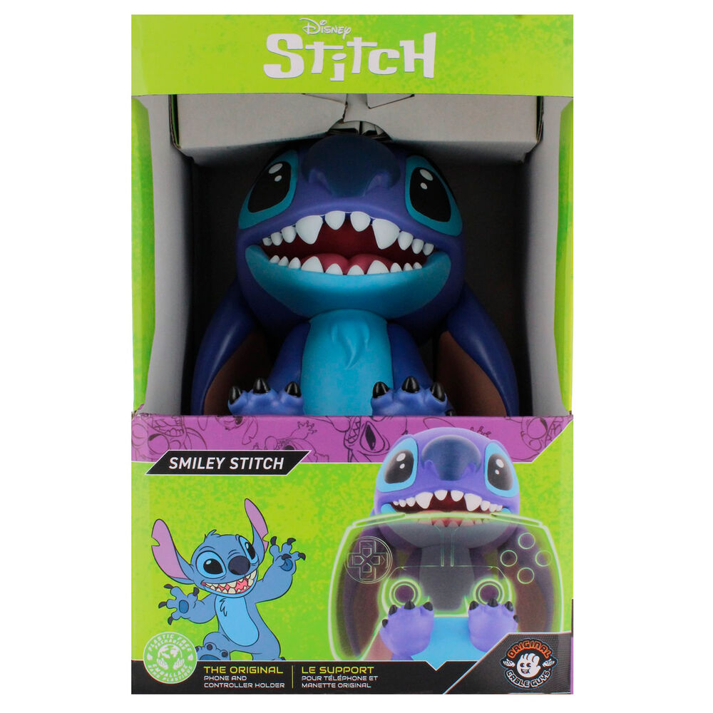Cable Guy Soporte Sujecion Smiley Stitch Disney 20 cm