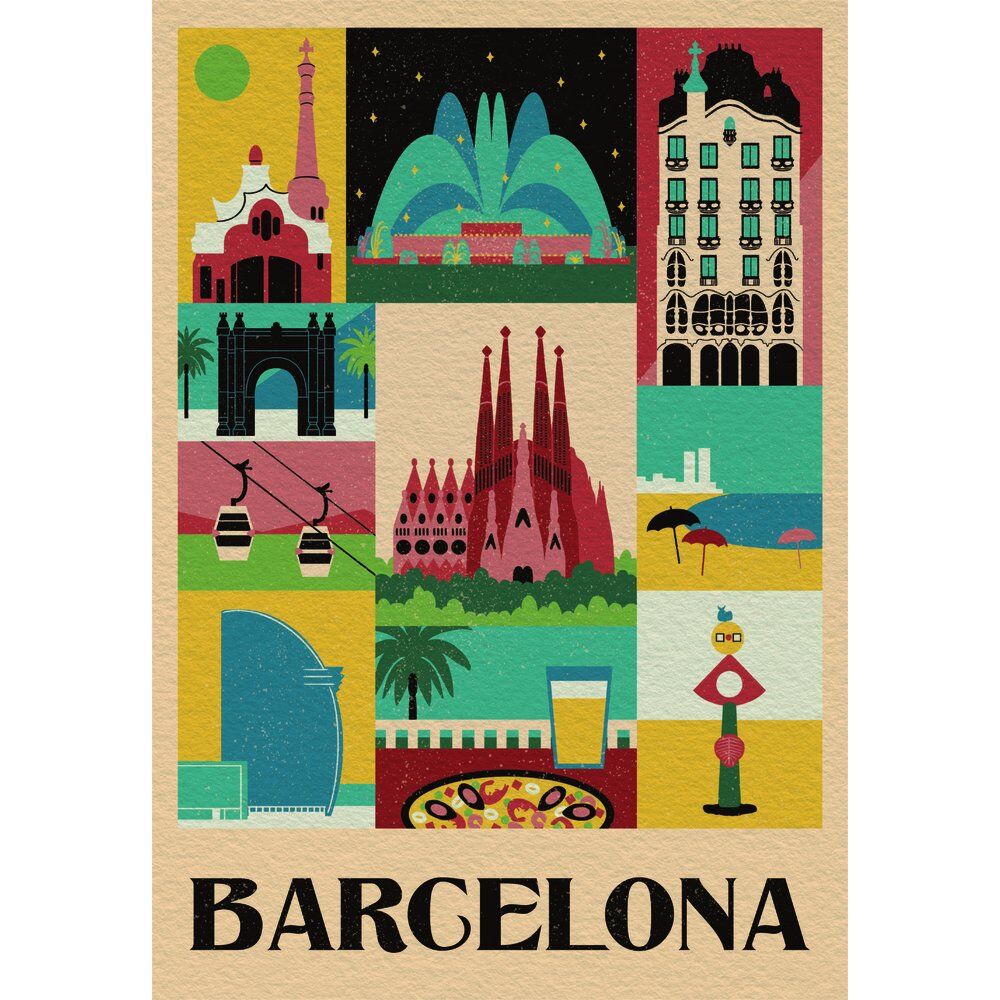 Puzzle Barcelona Style in the City 1000pzs Frikytopia