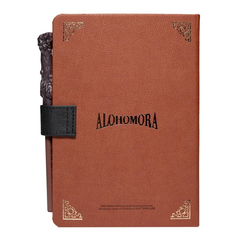 Cuaderno A5 Premium + Boligrafo Varita Hogwarts Harry Potter