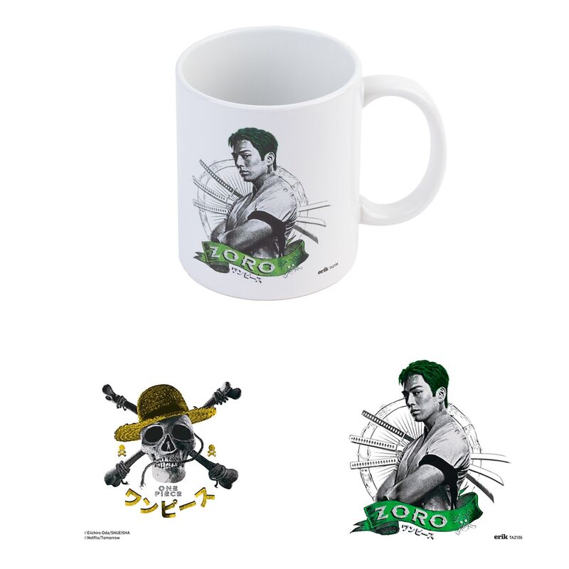 Taza Roronoa Zoro One Piece 350ml Frikytopia