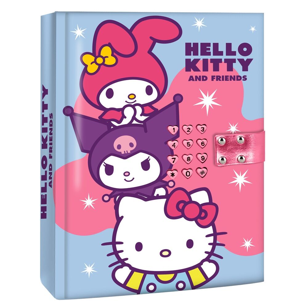 Diario secreto electronico Hello Kitty and Friends sonido Frikytopia