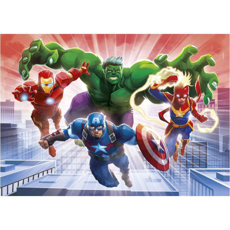 Puzzle Glowing los Vengadores Avengers Marvel 104pzs