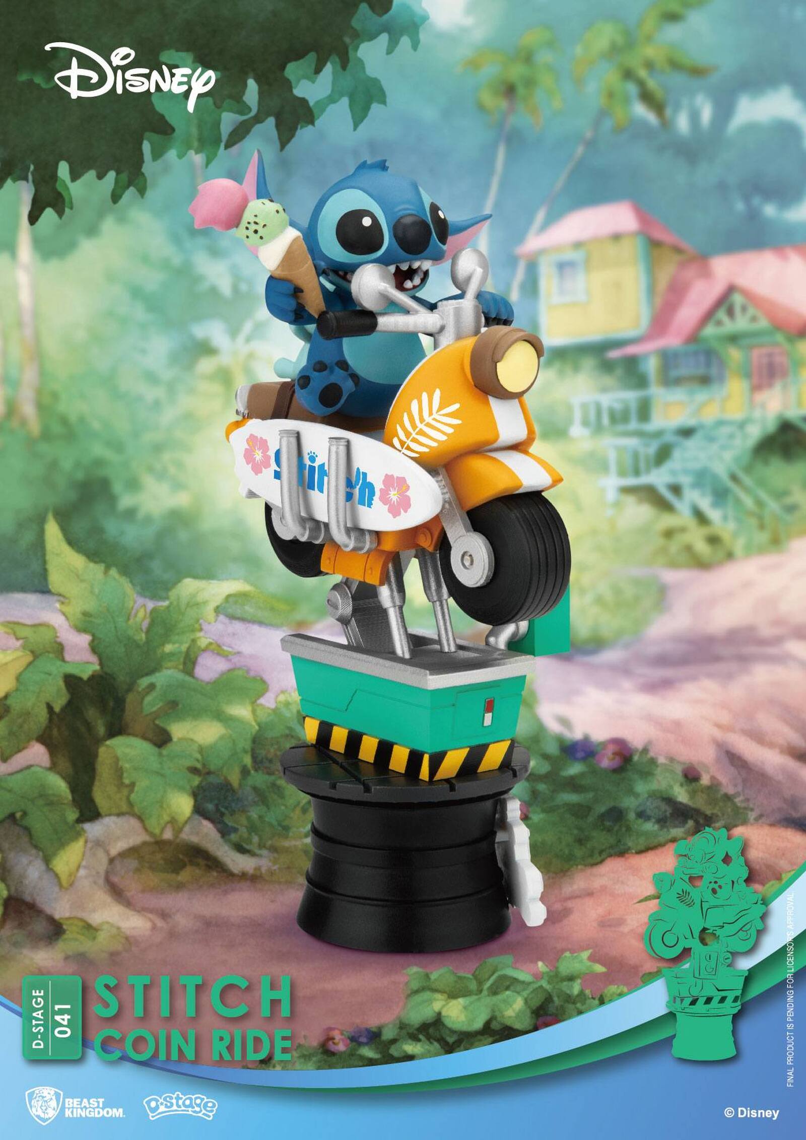 Disney Diorama PVC D-Stage Stitch Coin Ride 16 cm Frikytopia