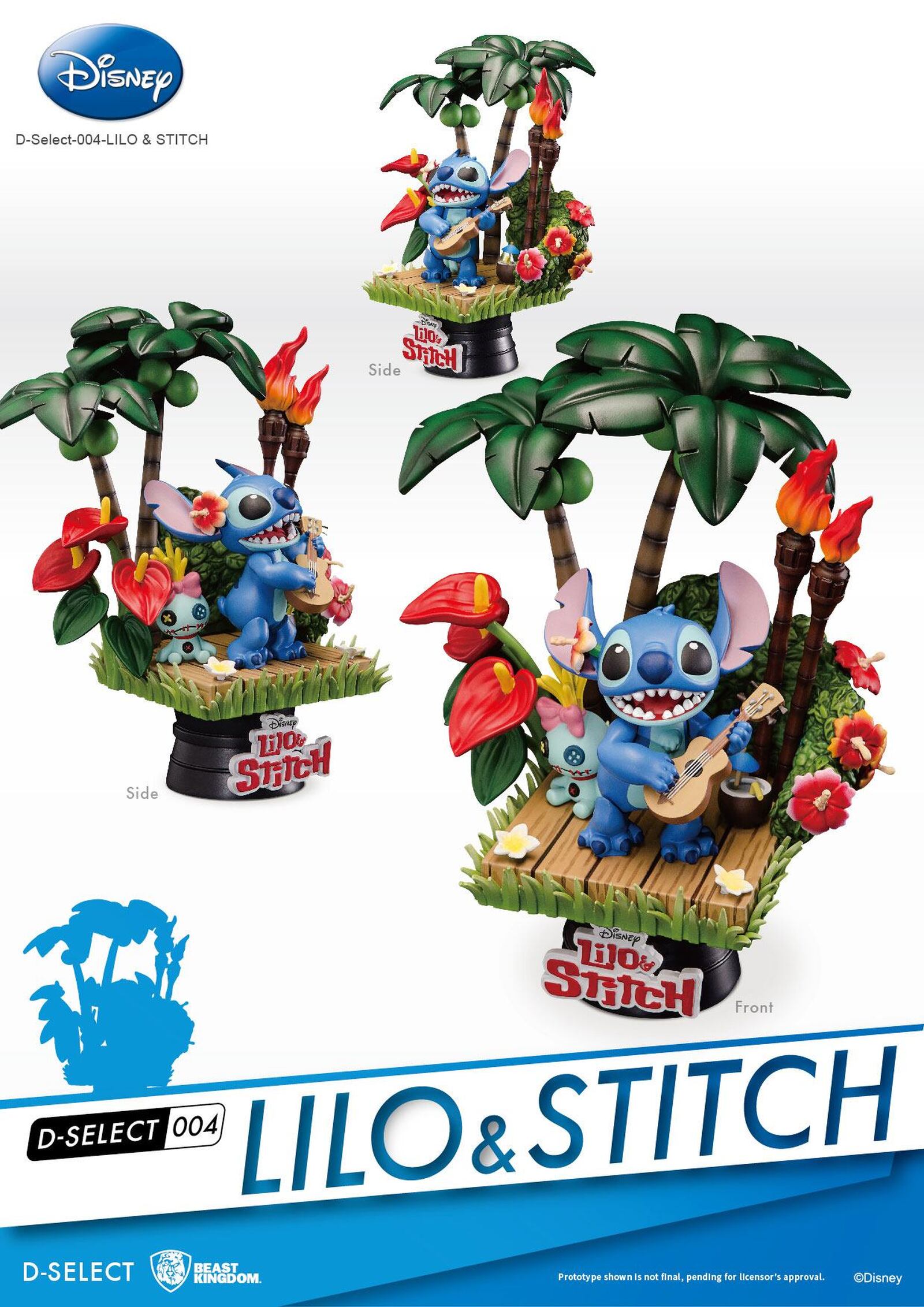 Diorama Stitch Ukelele 14 cm