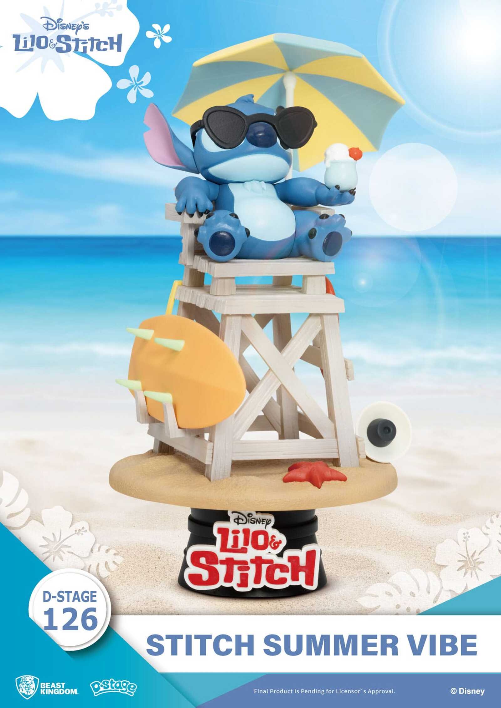 Disney Diorama PVC D-Stage Stitch Summer Vibe 16 cm Frikytopia