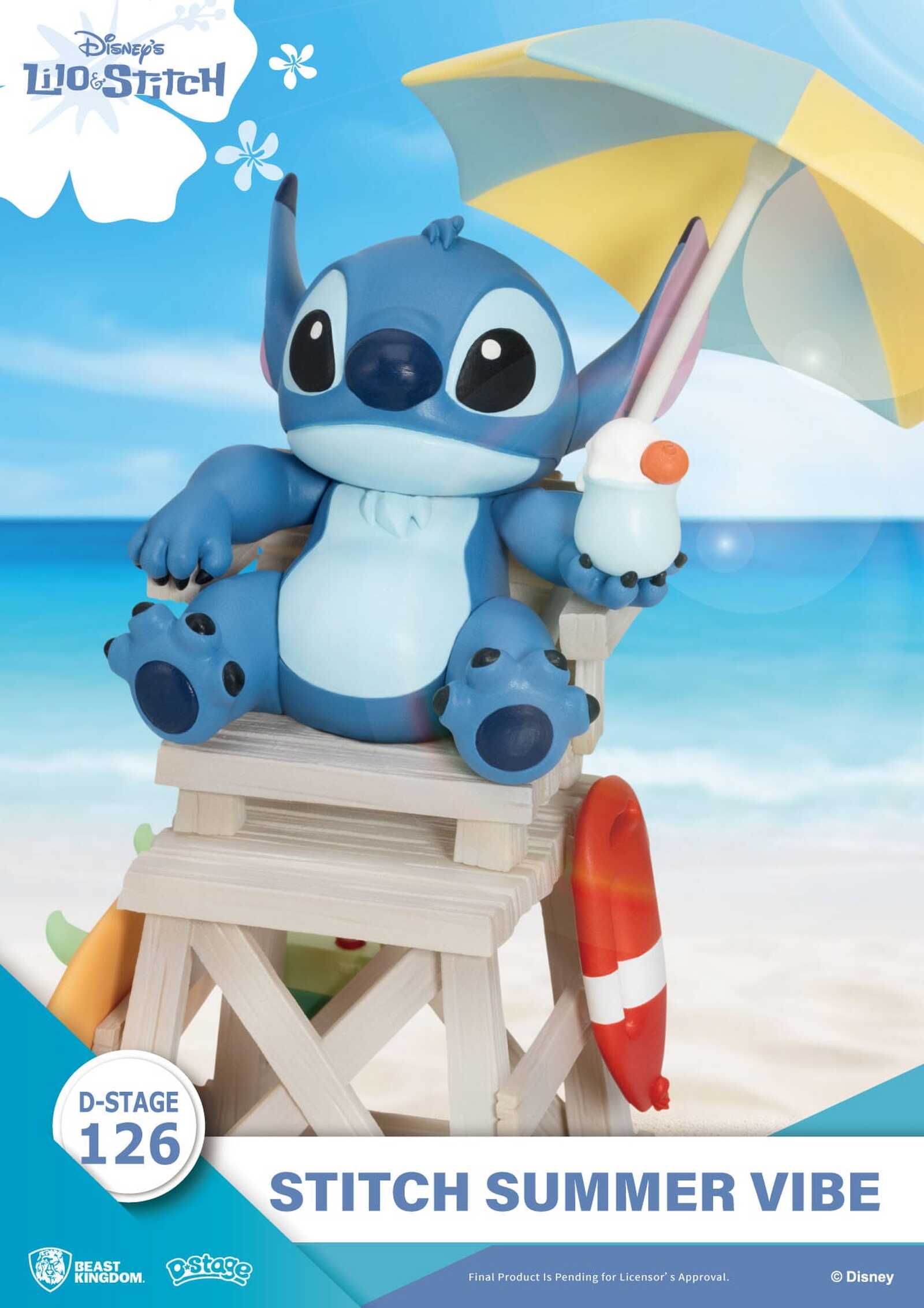 Diorama PVC D-Stage Stitch Summer Vibe 16 cm