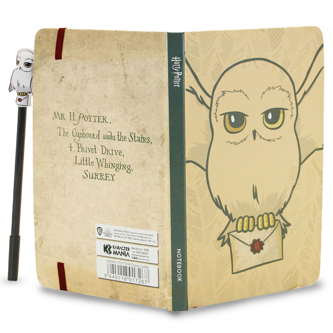 Set Diario Boligrafo Hedwig Harry Potter