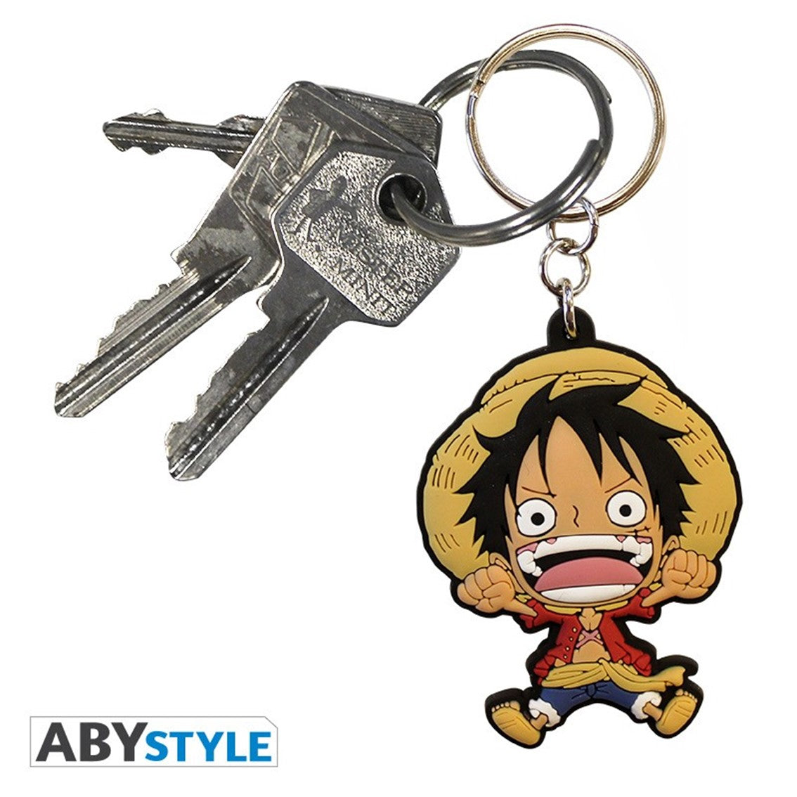 Llavero pvc abystyle luffy super deformed Frikytopia