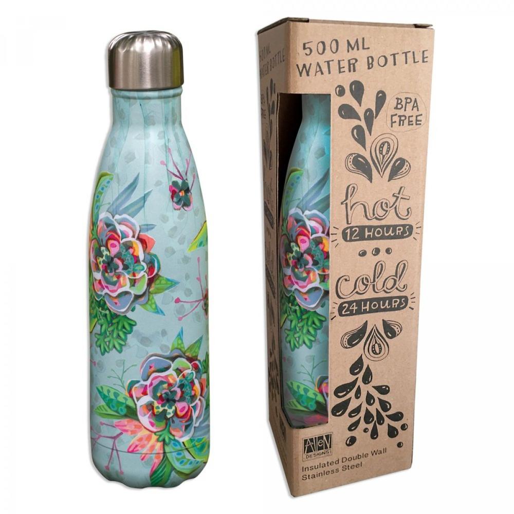 Botella isotermica enesco flores Frikytopia