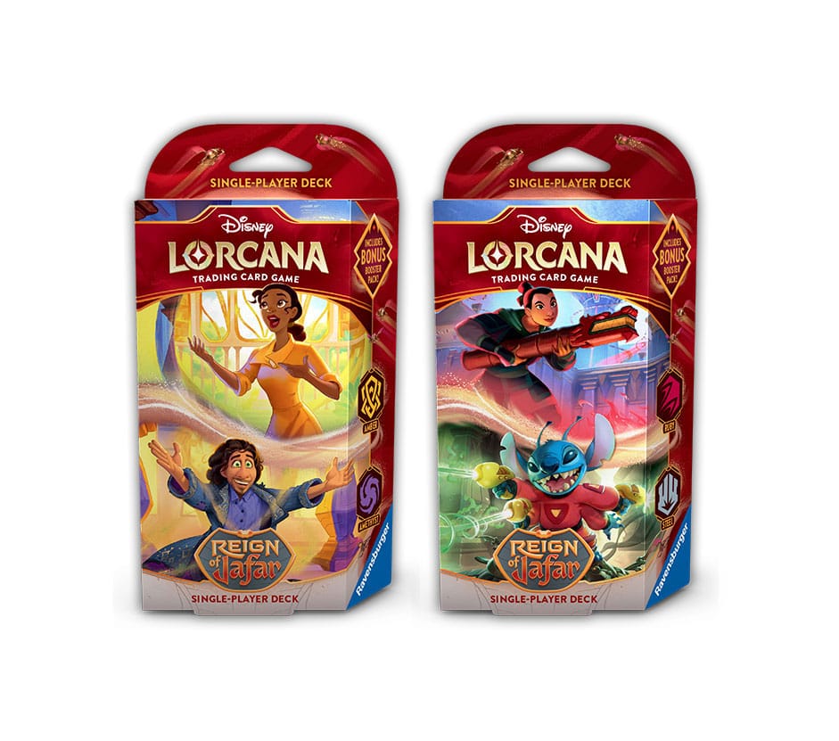 Lorcana tcg - mazos de inicio disney reinado de jafar 8 unidades inglés Frikytopia