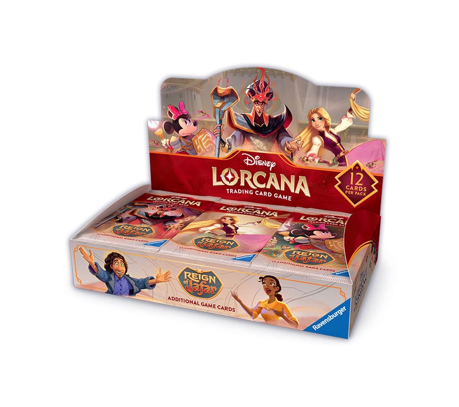 Lorcana tcg - expositor de sobres disey reinado de jafar 24 unidades inglés Frikytopia