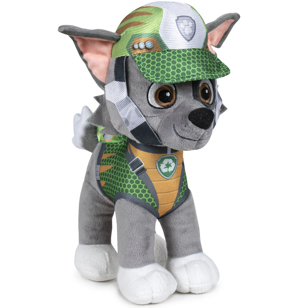 Peluche Rocky Dino Rescue Patrulla Canina Paw Patrol 27 cm Frikytopia