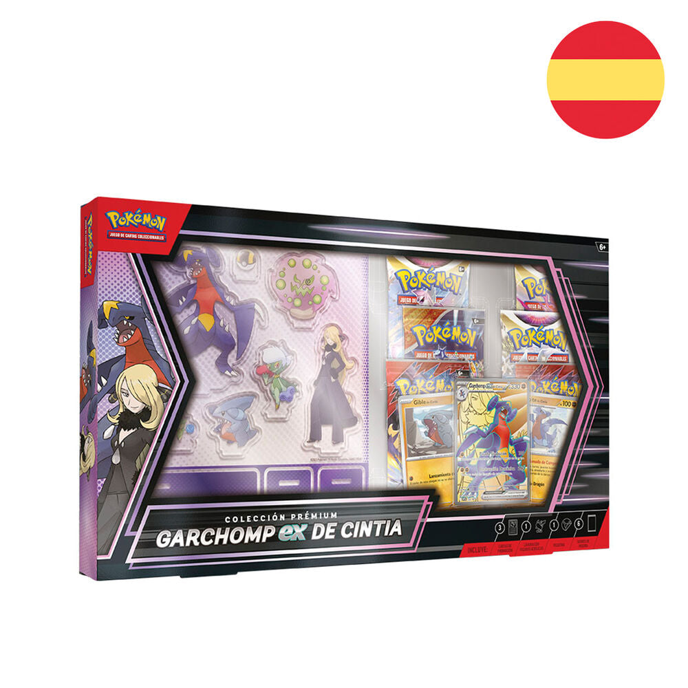 Blister juego cartas coleccionables Garchomp ex de Cintia Juntos de Aventuras Pokemon español Frikytopia