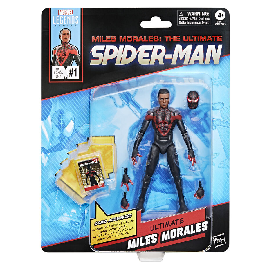 Figura hasbro marvel legends miles morales: the ultimate spider - man mini comics ultimate miles Frikytopia