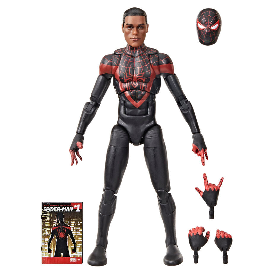 Figura Hasbro Marvel Legends Miles Morales: The Ultimate Spider - Man Mini Comics Ultimate Miles