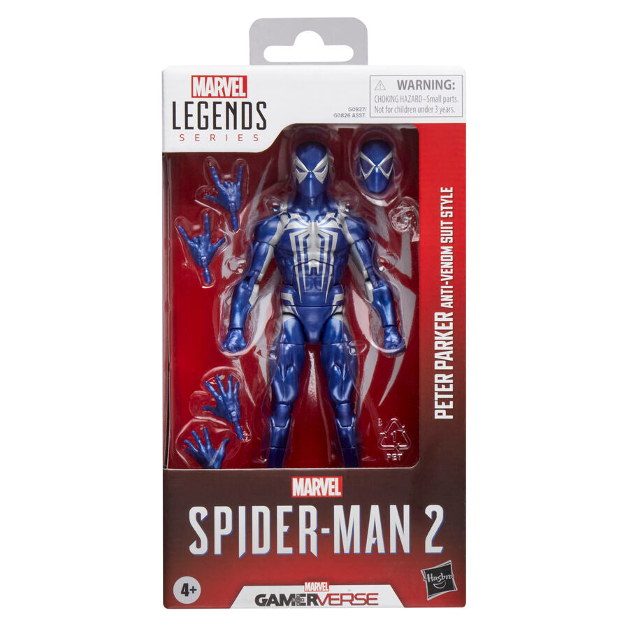 Figura hasbro marvel legends series spider - man 2 peter parker (anti - venom suit style)