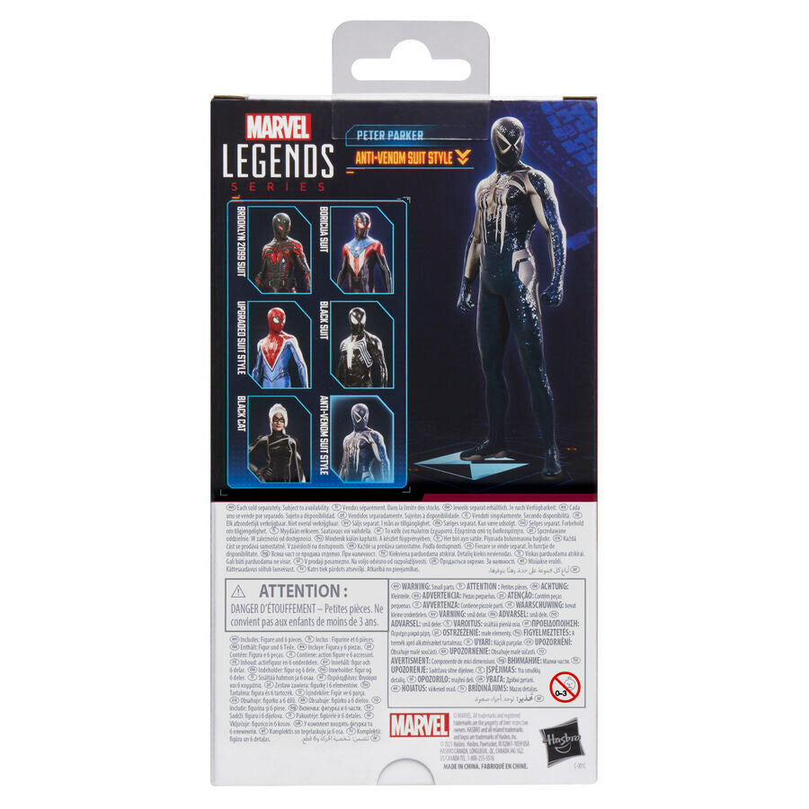 Figura Hasbro Marvel Legends Series Spider - Man 2 Peter Parker (anti - Venom Suit Style)