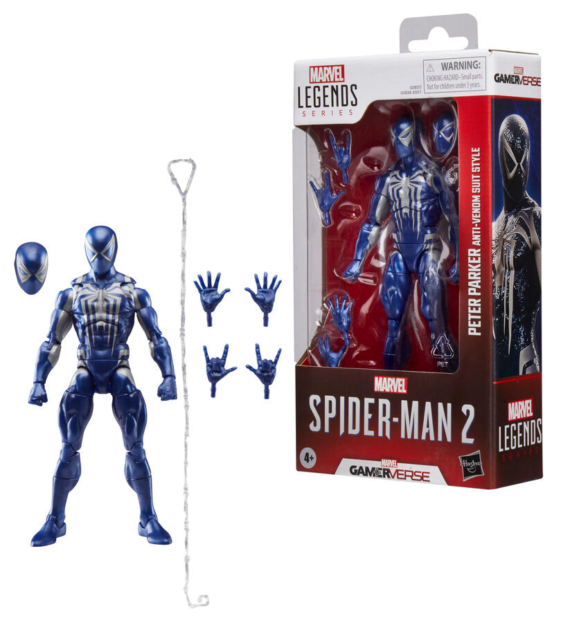 Figura Hasbro Marvel Legends Series Spider - Man 2 Peter Parker (anti - Venom Suit Style)