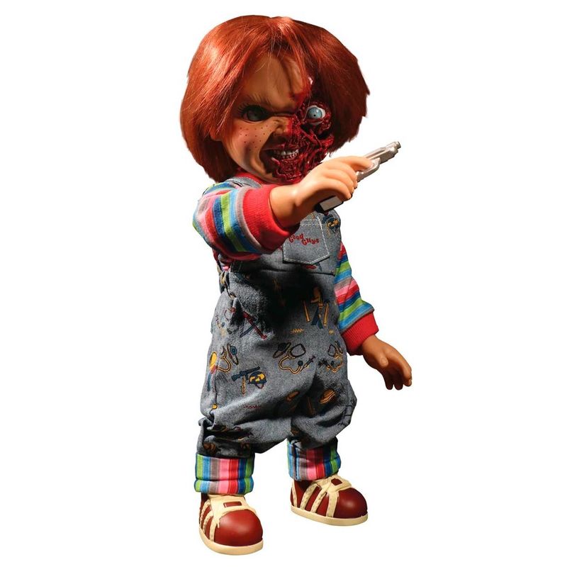 Figura Chucky el Muñeco Diabolico 3 Cara Pizza Parlante 38 cm Ingles