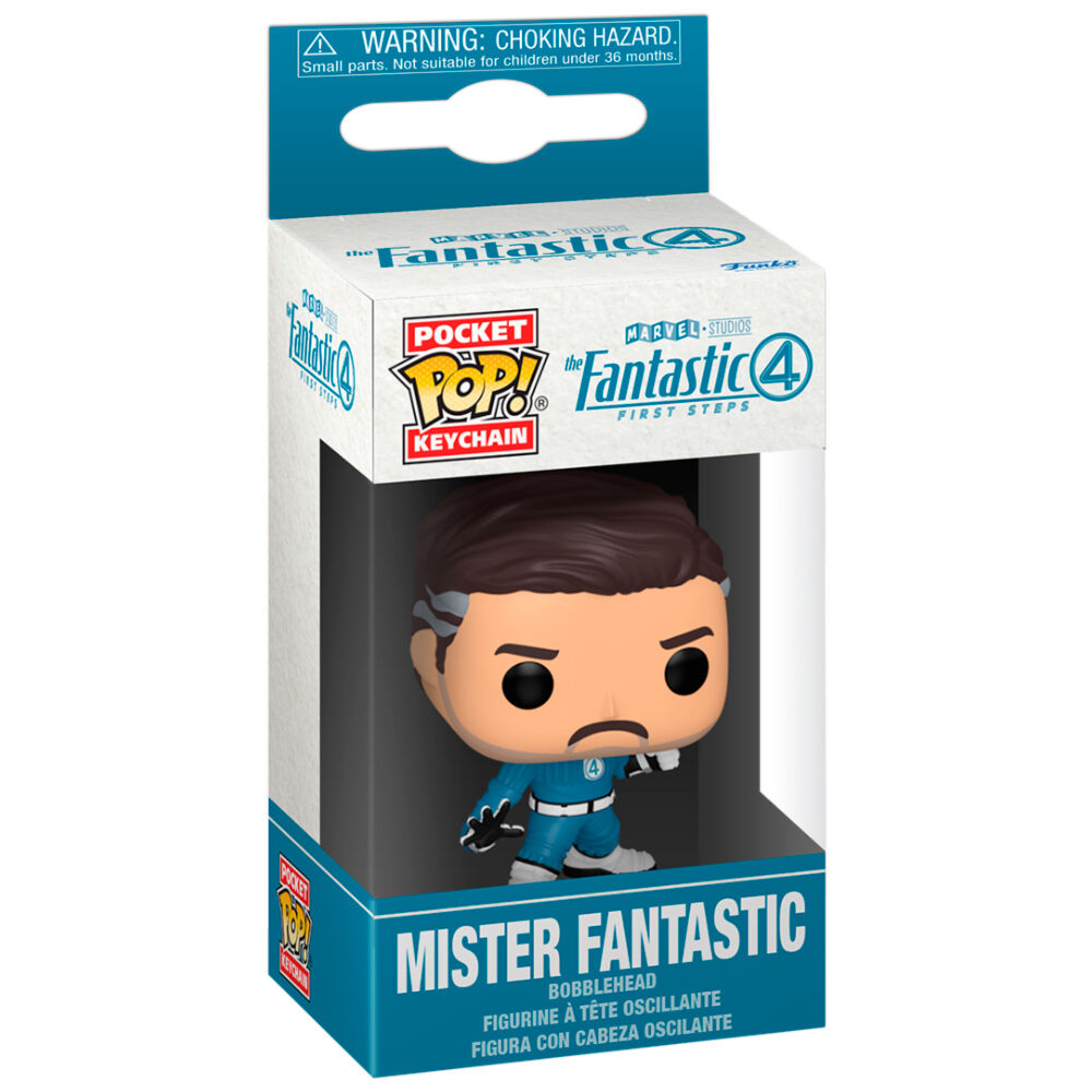 Funko Pop! Llavero Pocket Los 4 Fantasticos Mister Fantastic — MARVEL