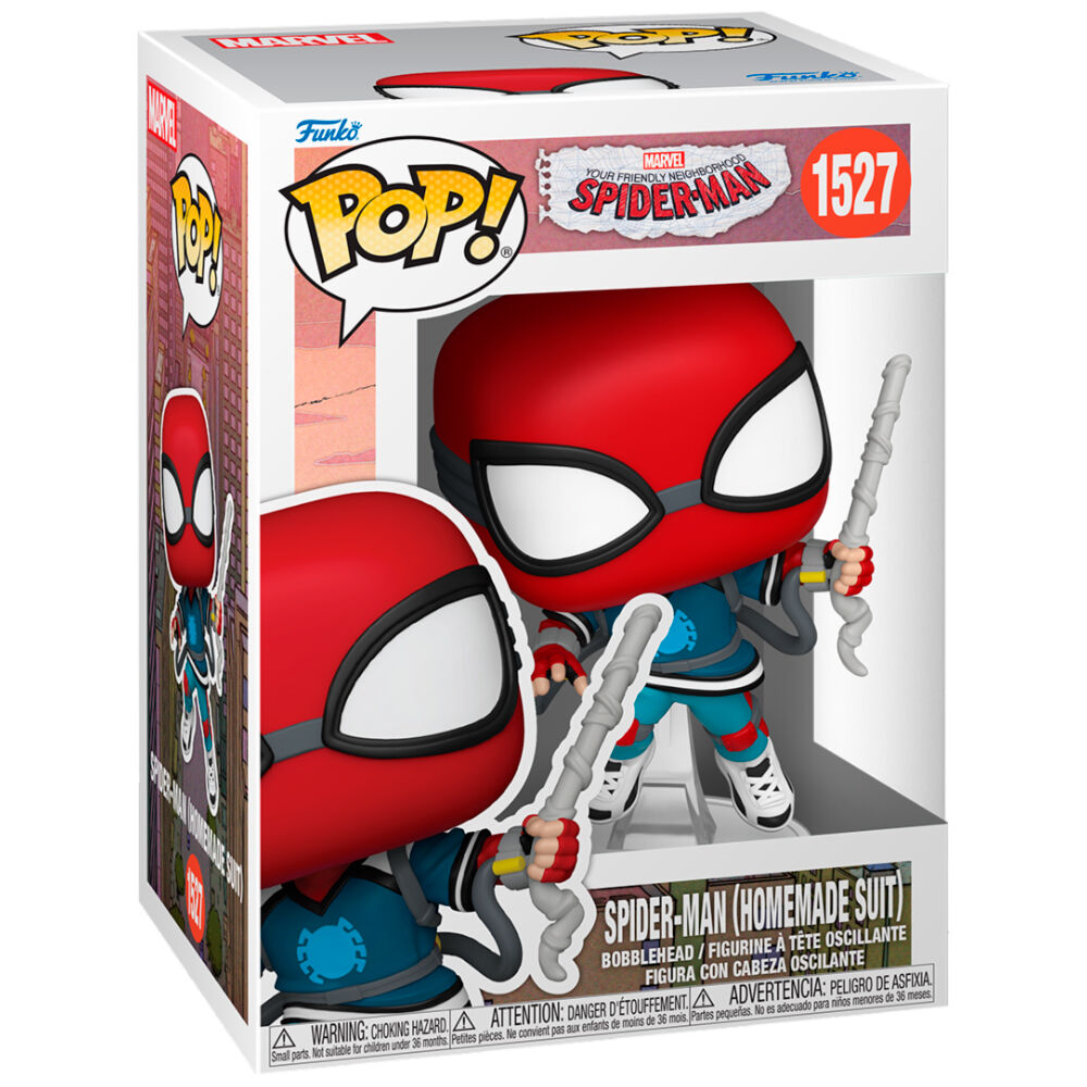 Funko Pop! Friendly Neighborhood Spider-Man Vinyl Proto Suit Spider-Man — MARVEL