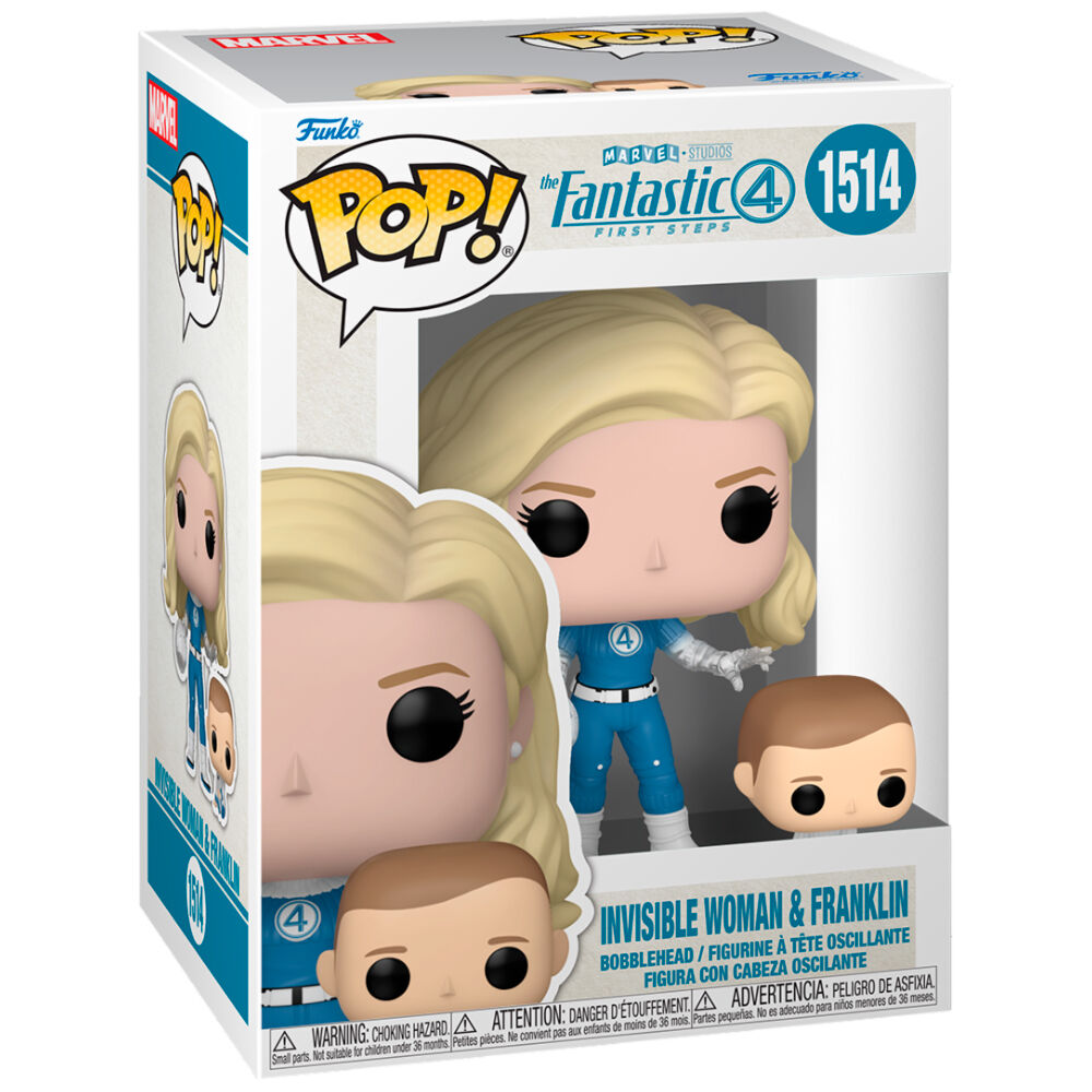 Funko Pop! Los 4 Fantasticos Mujer Invisible & Franklin — MARVEL