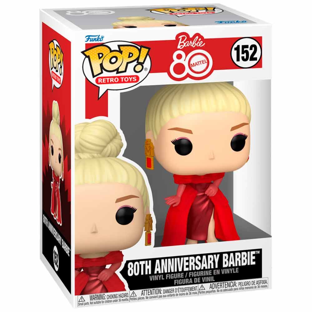 Mattel 80th Anniversary POP! Retro Toys Vinyl Figura Barbie 9 cm