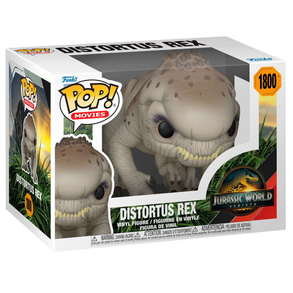 Jurassic World: El Renacer Figura POP! Movies Vinyl Distortus Rex 9 cm