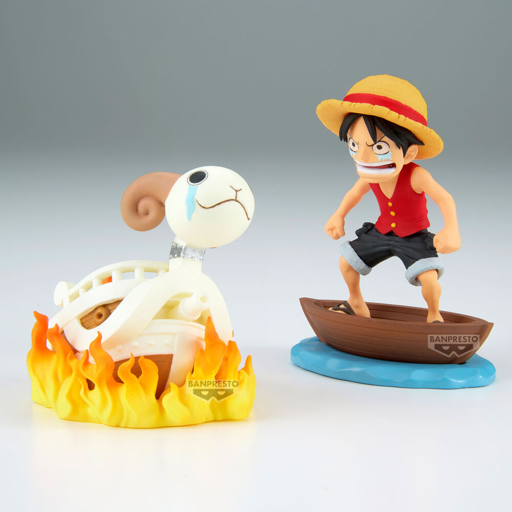 Figura Banpresto One Piece World Collectable Figure Log Stories Monkey.d.luffy & Going Merry 8 cm