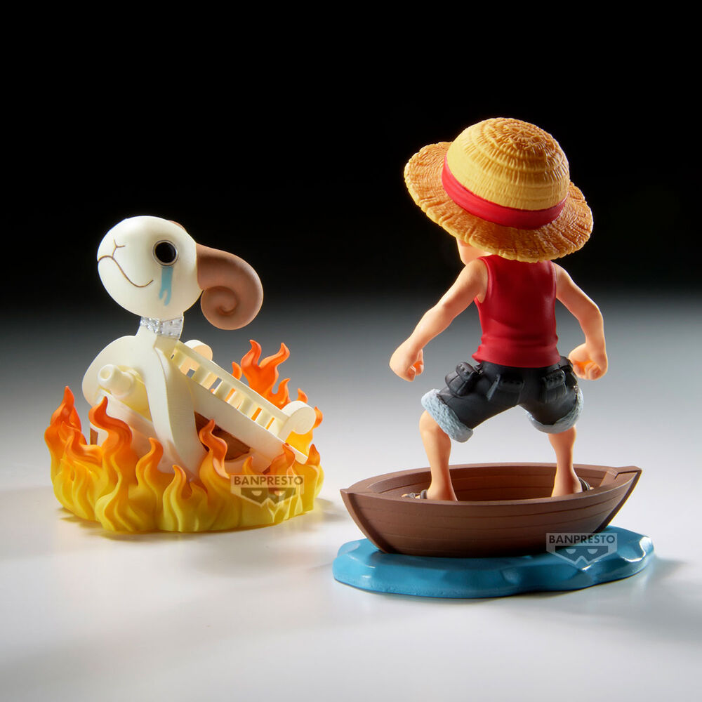 Figura Banpresto One Piece World Collectable Figure Log Stories Monkey.d.luffy & Going Merry 8 cm