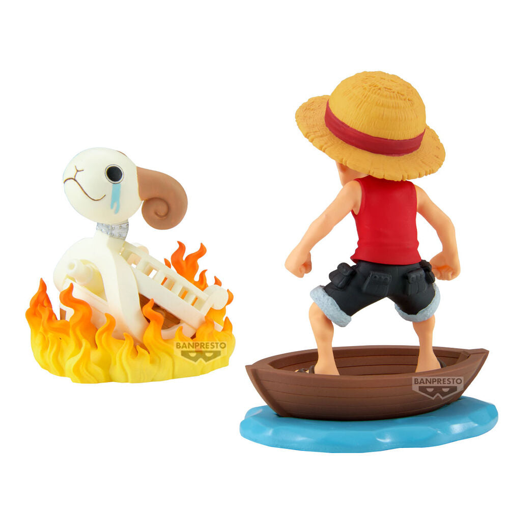 Figura Banpresto One Piece World Collectable Figure Log Stories Monkey.d.luffy & Going Merry 8 cm