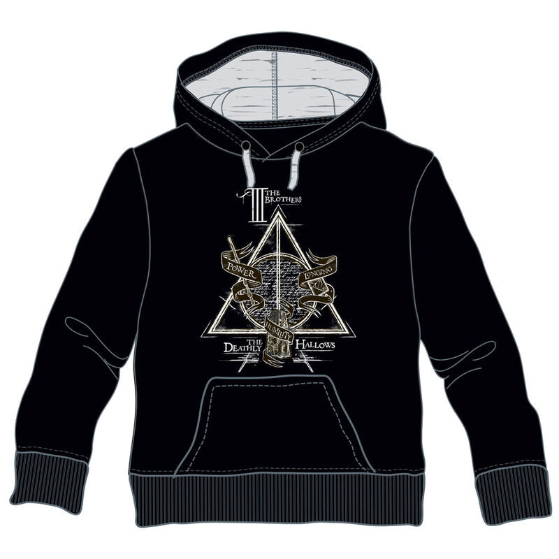 Sudadera Capucha Deathly Hallows Harry Potter