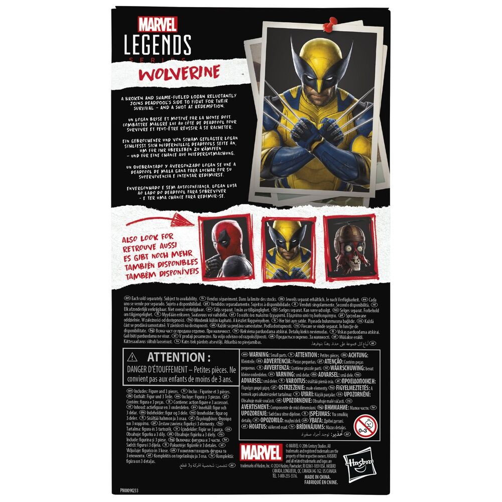 Figura Wolverine - Deadpool & Wolverine Marvel Legends Series 15 cm