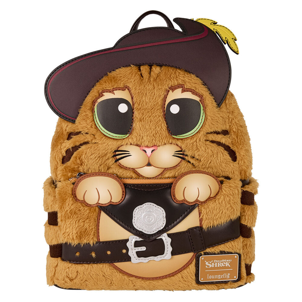 Mochila Peluche el Gato con Botas Shrek Loungefly 26 cm