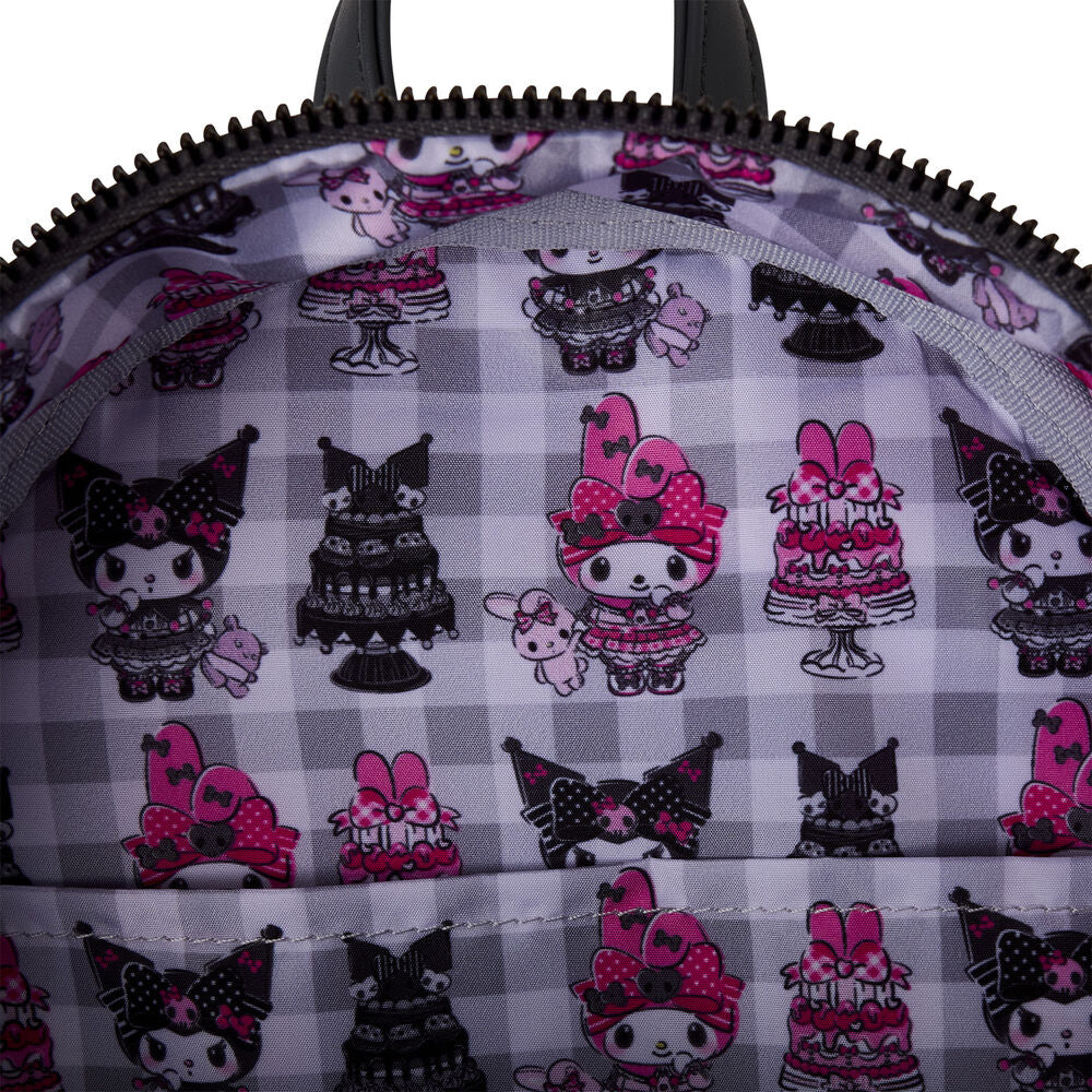 Mochila My Melody And Kuromi Sanrio Loungefly 26 cm
