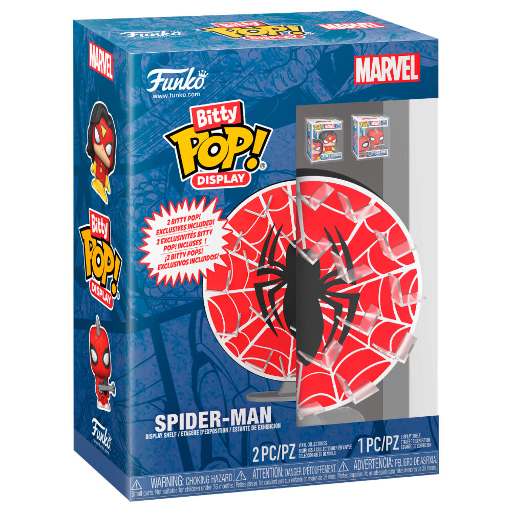Funko Pop! Bitty Display Expositor con 2 Figuras de vinilo Spider-Man Web — MARVEL