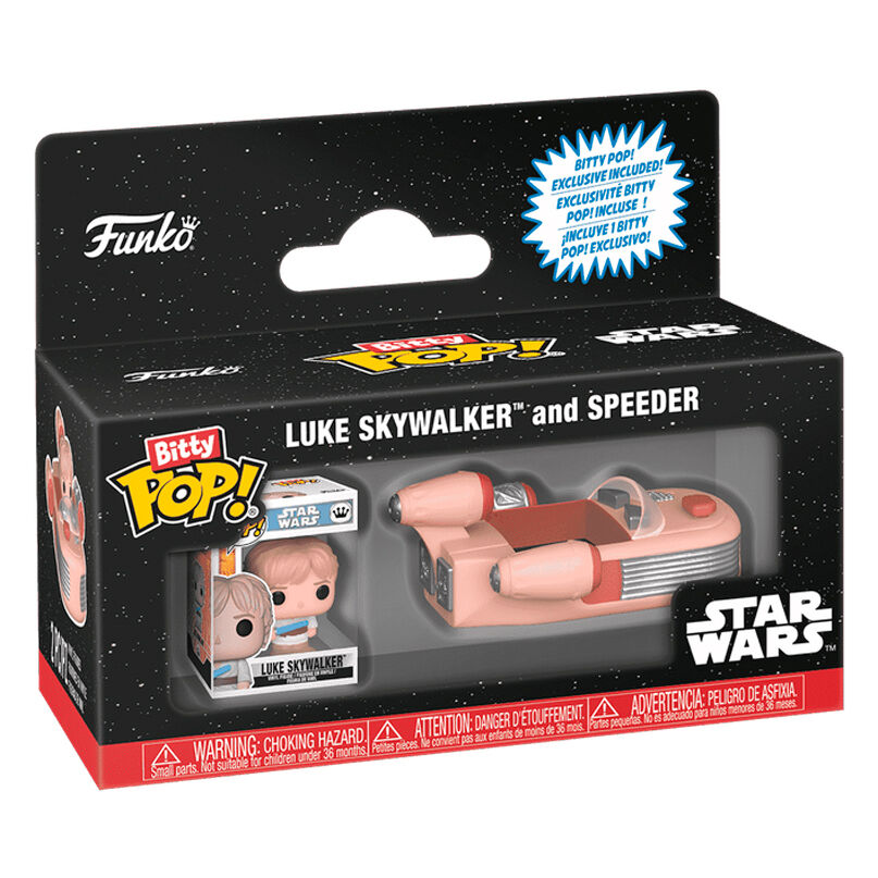Figura Bitty Pop Rides Star Wars Luke Skywalker and Speeder Frikytopia