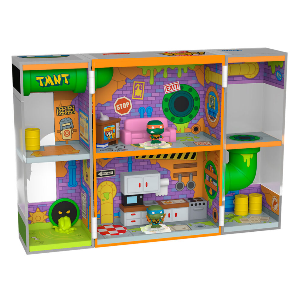 Figura Bitty POP Boxes Tortugas Ninja Sewer Lair Frikytopia