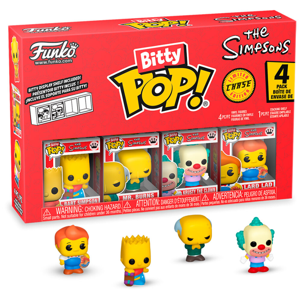 Los Simpson Pack de 4 Figuras Bitty POP! Vinyl Series 1 2 cm Frikytopia