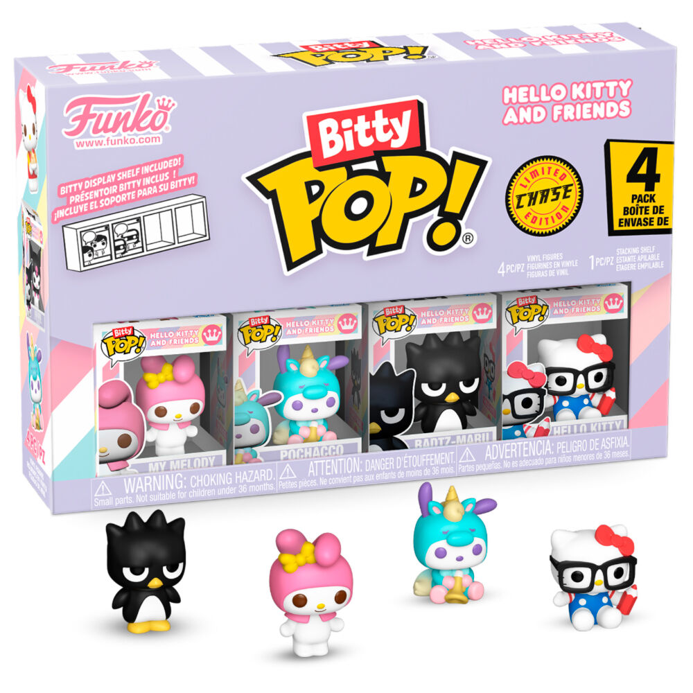 Blister 4 Figuras Bitty POP Hello Kitty And Friends My Melody