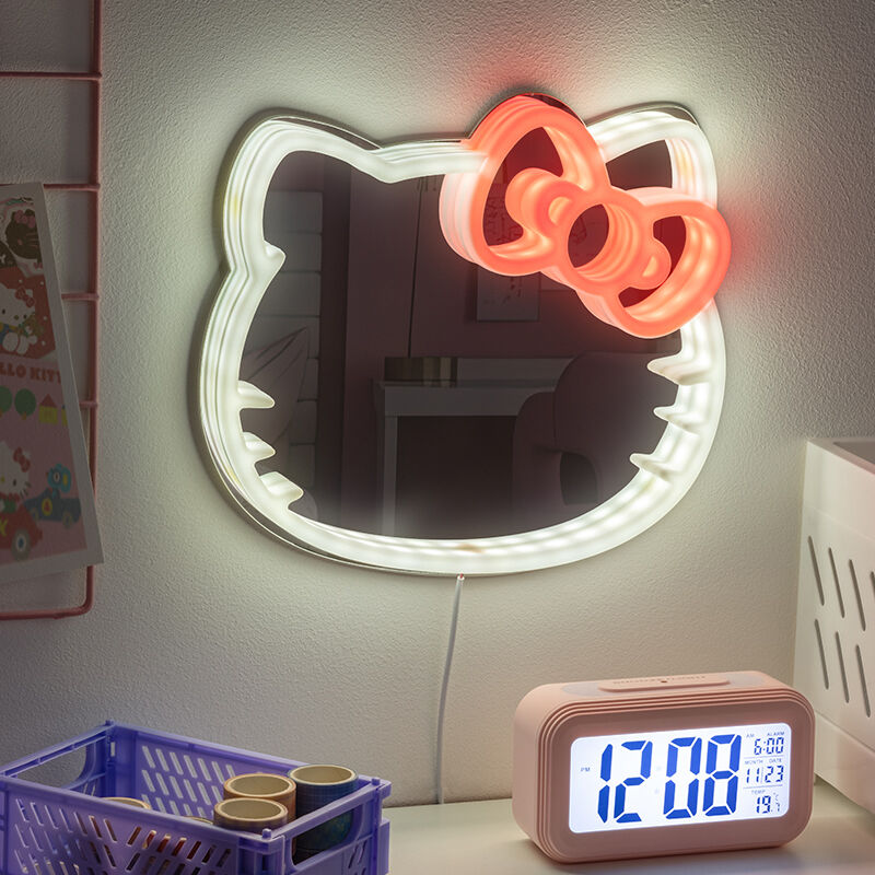 Espejo de Neón Led Montable en la Pared Hello Kitty