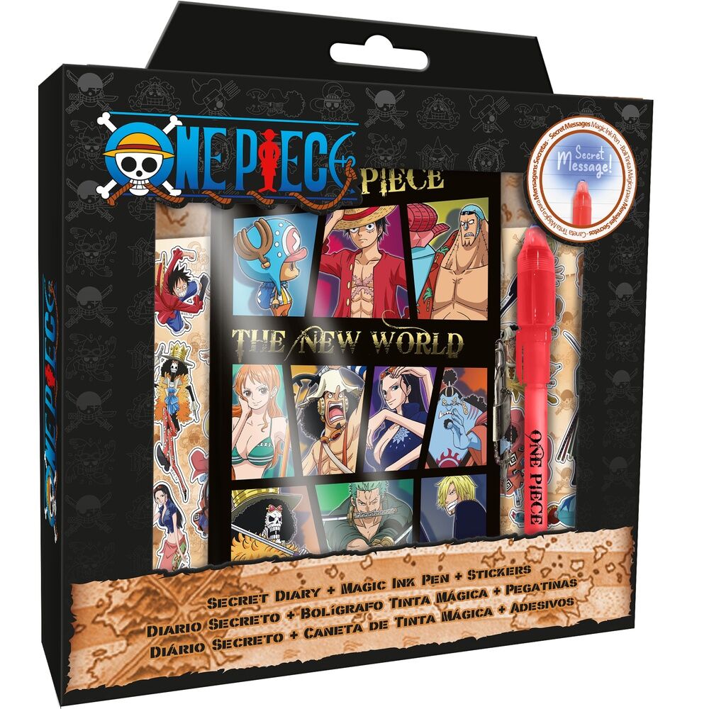 Diario + Boligrafo magico One Piece Frikytopia