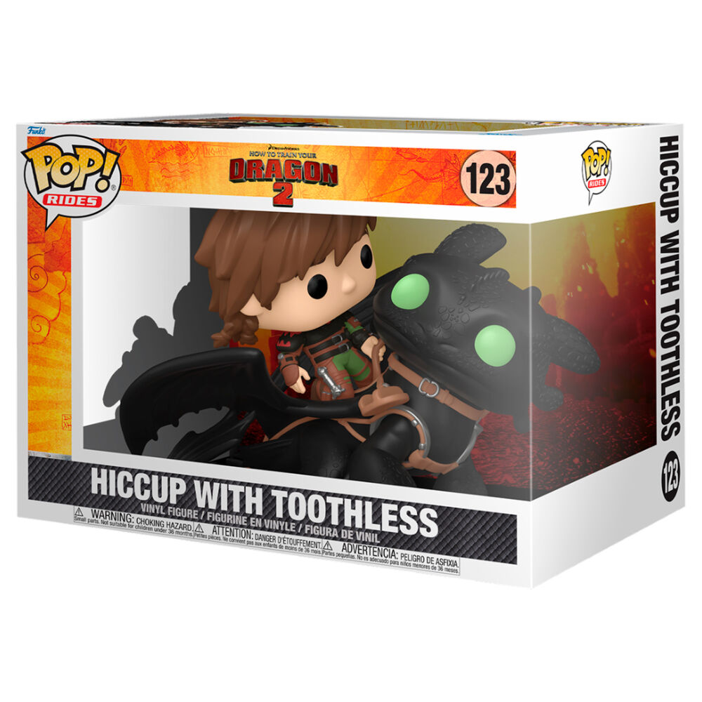 Figura POP Rides Deluxe Como Entrenar a Tu Dragon 2 Hiccup With Toothless